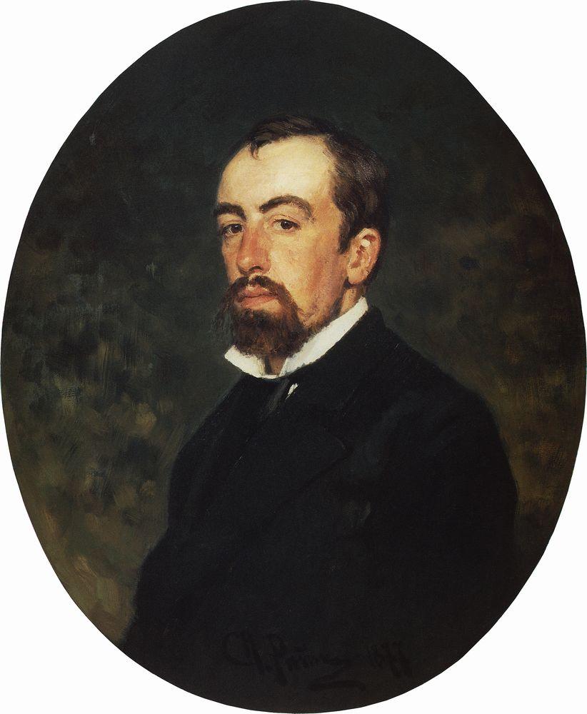 Портрет Василия Поленова [Илья Репин, 1877]